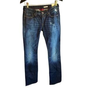 NWT Replay Wendie Women's Y2K luxury boot cut Jeans Dark Indigo Fading 28/34